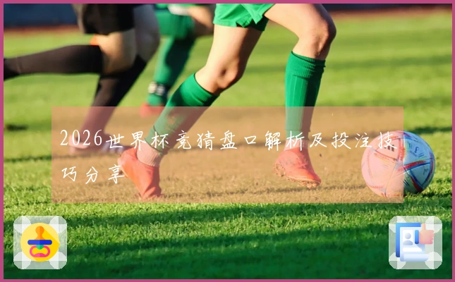 2026世界杯竞猜盘口解析及投注技巧分享